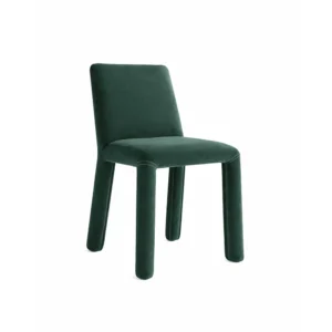 Modern Upholstered Dining Chair Color Dark Green